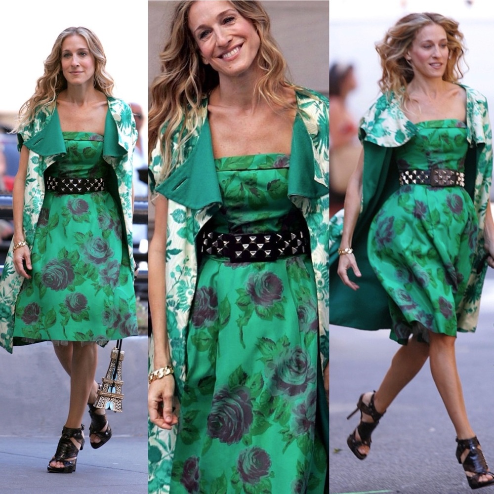 (HTF) Sex And The City Floral Cocktail Dress